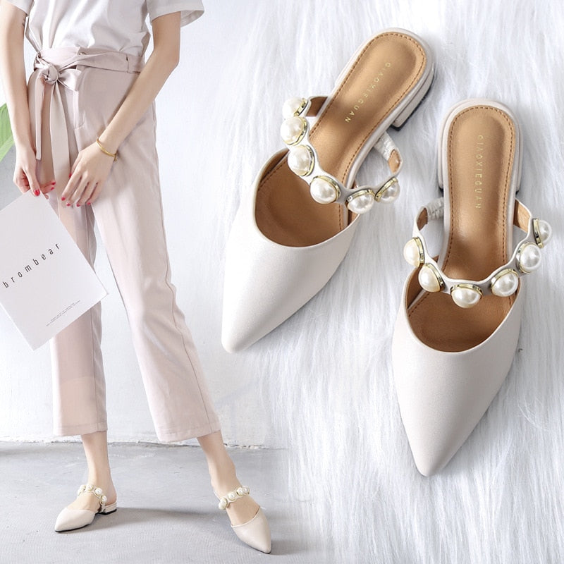 Retro-style Low heels Shoes