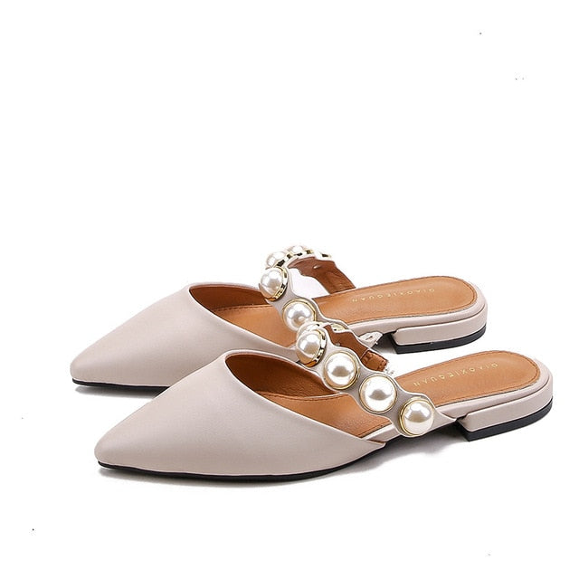 Retro-style Low heels Shoes