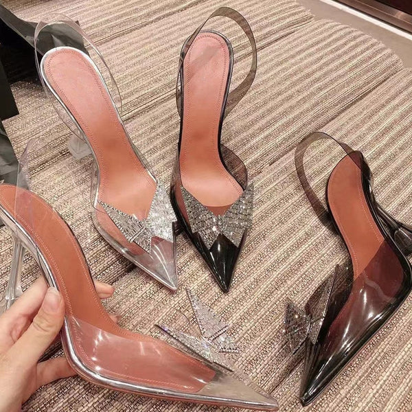 Pointed Transparent Shoes