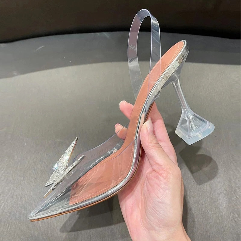 Pointed Transparent Shoes