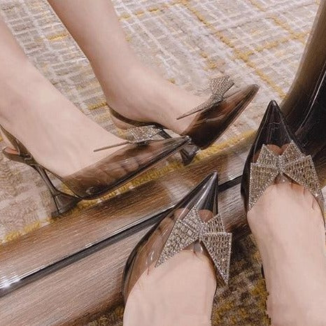 Pointed Transparent Shoes