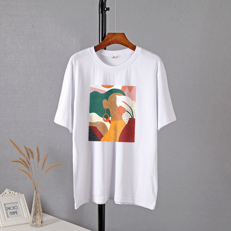 Abstract Graphic Cotton T-Shirt