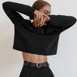 High Waist Pants&Sweatshirt Set