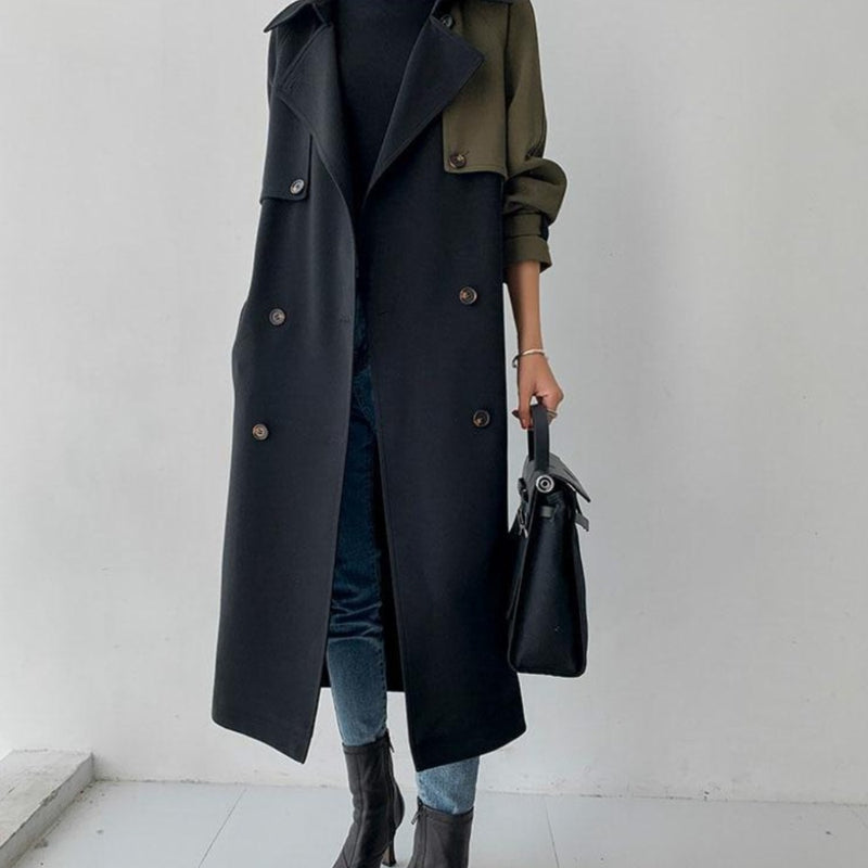 Two Colored Trench Coat